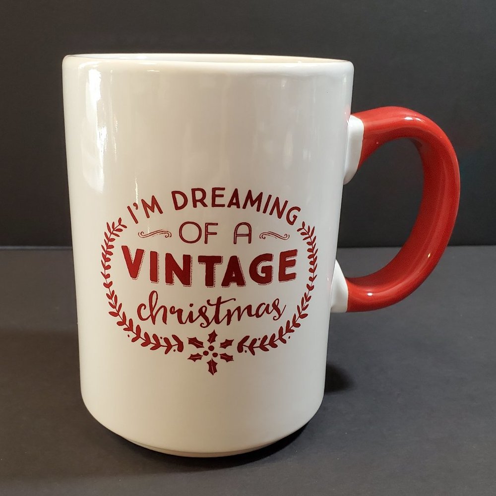 Clay Art Jumbo I'm Dreaming of a Vintage Christmas Coffee Soup Mug